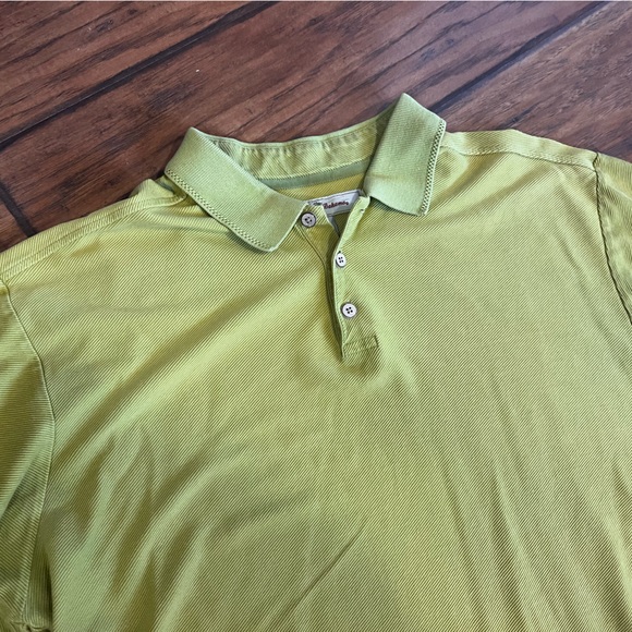 Tommy Bahama men’s XL polo shirt silk cotton blend light green comfort casual - Picture 4 of 10